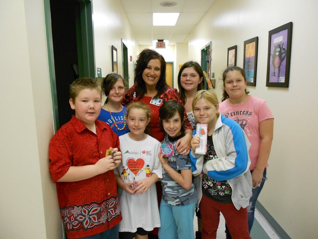 Principal with Students