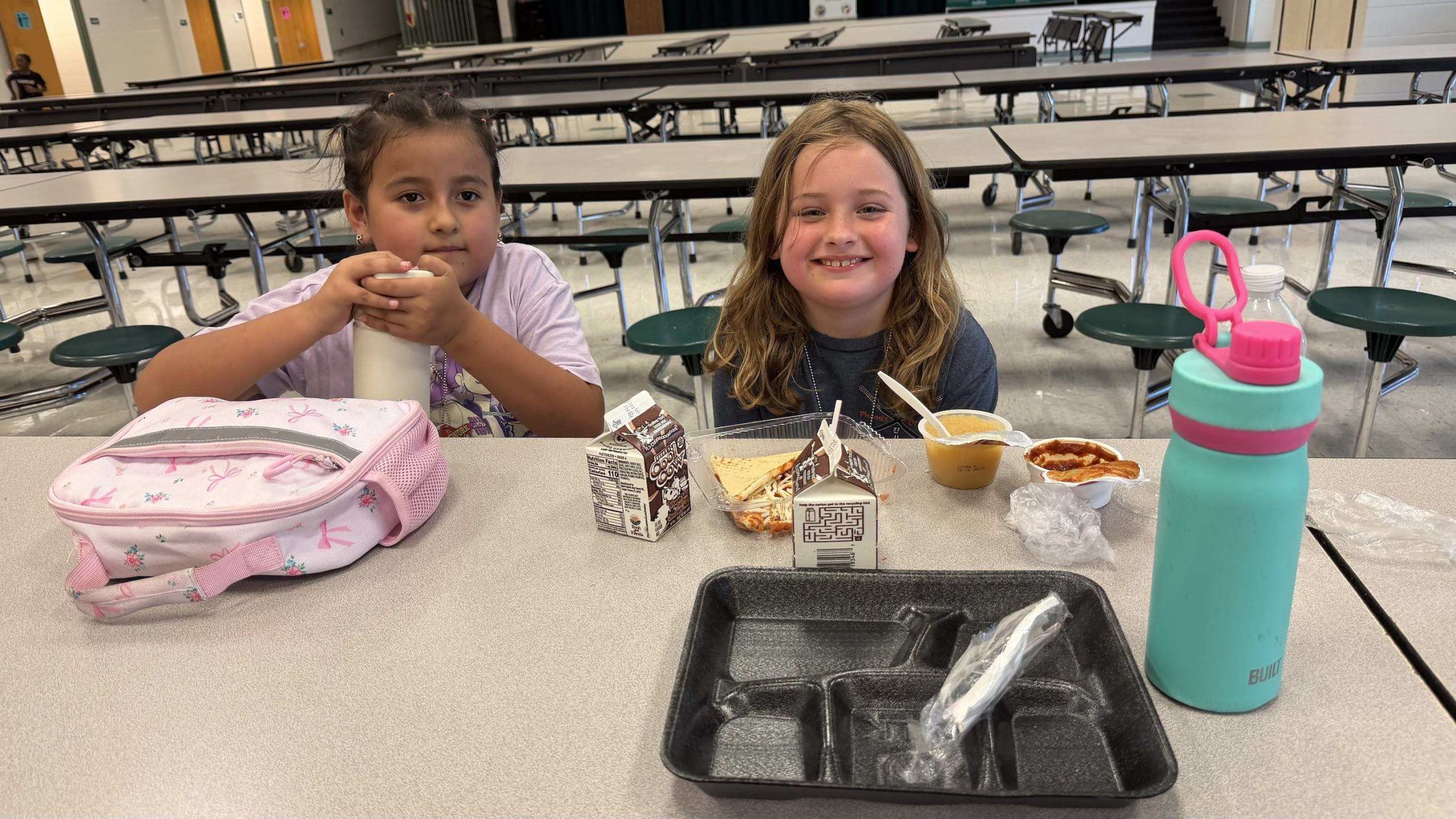 student enjoying their school lunches - <p>First couple of weeks back to school pictures.</p>