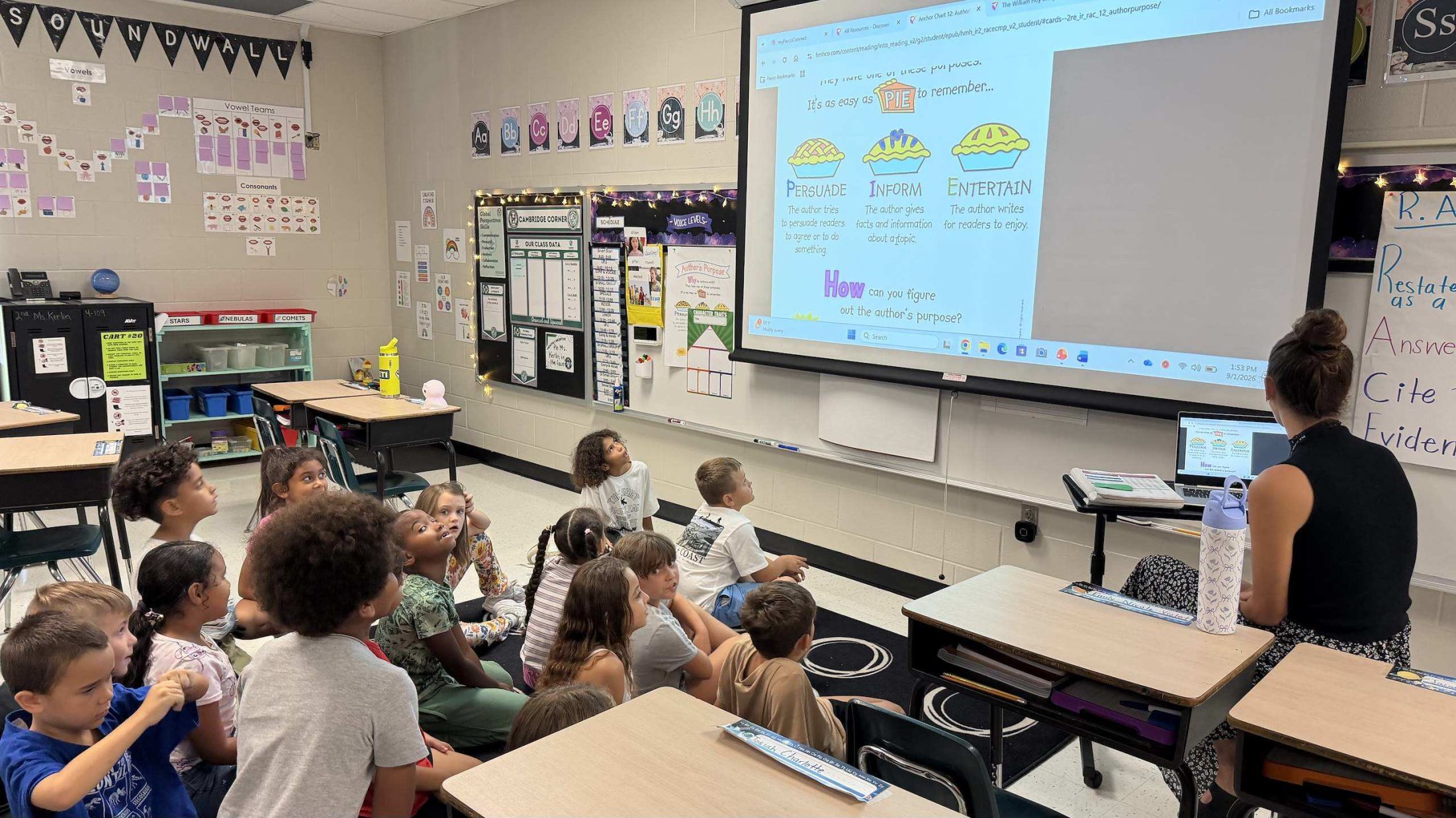 students during language arts instruction - <p>First couple of weeks back to school pictures.</p>